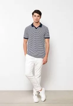 LC WAIKIKI Polo Neck Short Sleeve Striped Men's T-Shirt -LC WAIKIKI popular shop lc waikiki 6991 2423036 3