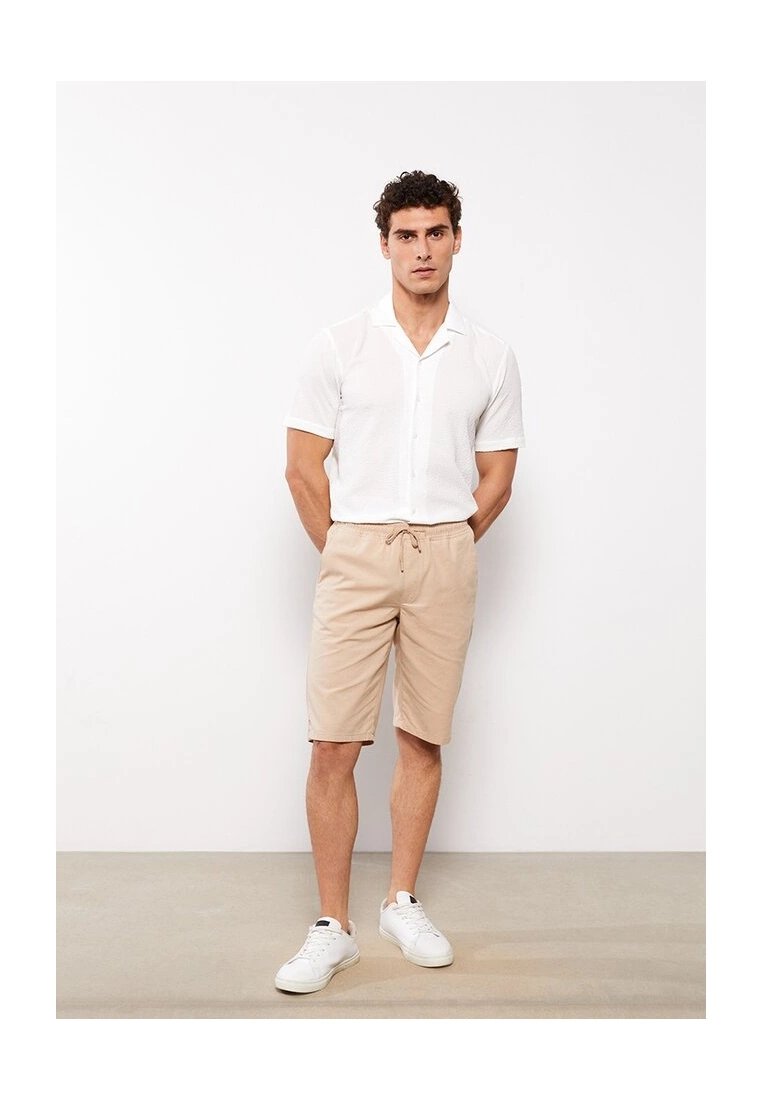 LC WAIKIKI Standard Pattern Gabardine Men's Shorts 6 LC WAIKIKI Standard Pattern Gabardine Men's Shorts - Image 4