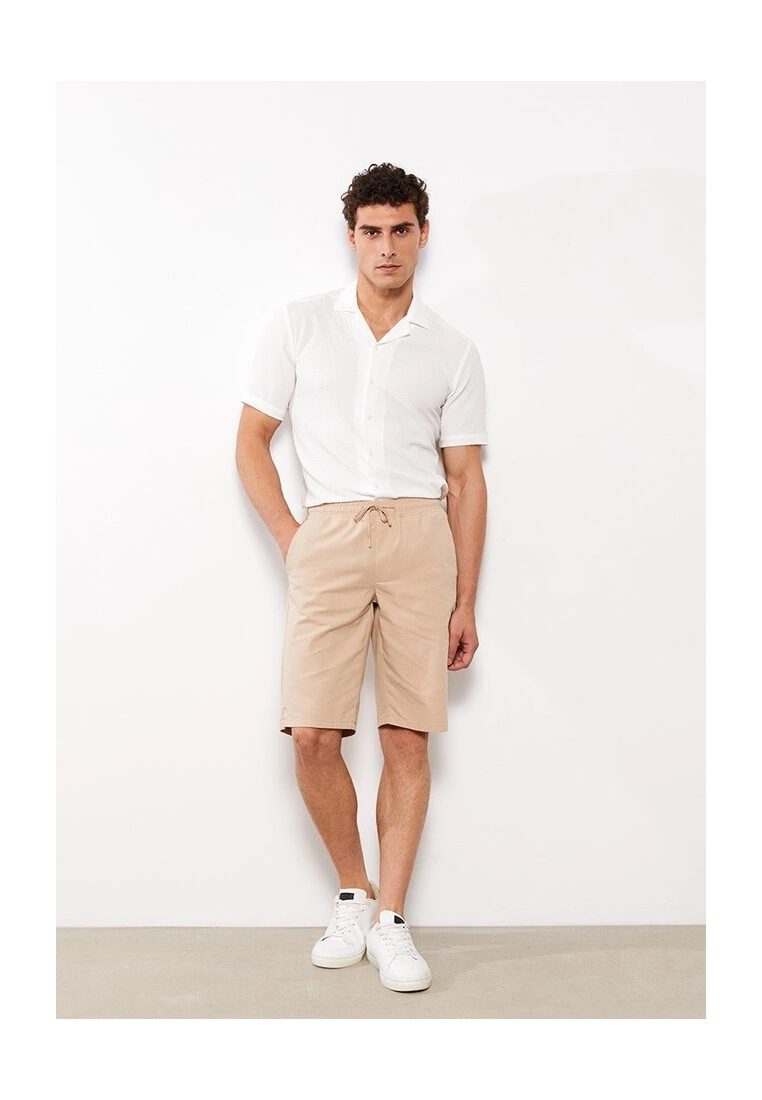 LC WAIKIKI Standard Pattern Gabardine Men's Shorts 7 LC WAIKIKI Standard Pattern Gabardine Men's Shorts - Image 5