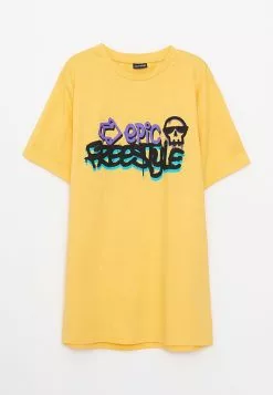 LC WAIKIKI Crew Neck Printed Short Sleeve Cotton Boy T-Shirt