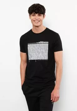 LC WAIKIKI Crew Neck Short Sleeve Printed Combed Cotton Men's T-Shirt