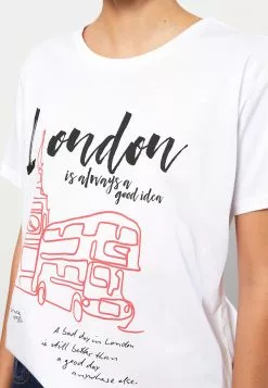 LC WAIKIKI Crew Neck Printed Short Sleeve Cotton Women's T-Shirt -LC WAIKIKI popular shop lc waikiki 7009 1633036 4