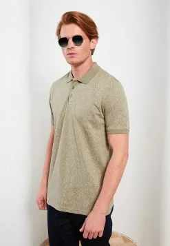 LC WAIKIKI Polo Neck Short Sleeve Patterned Piqué Men's T-Shirt -LC WAIKIKI popular shop lc waikiki 7019 1333036 3