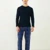 LC WAIKIKI Standard Pattern Plaid Fleece Men's Pajama Bottom