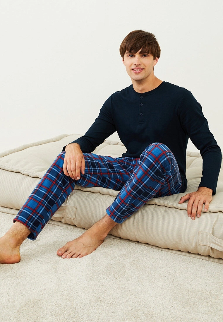 LC WAIKIKI Standard Pattern Plaid Fleece Men's Pajama Bottom 4 LC WAIKIKI Standard Pattern Plaid Fleece Men's Pajama Bottom - Image 2