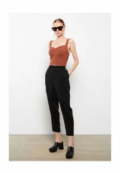 LC WAIKIKI Elastic Waist Straight Women Trousers -LC WAIKIKI popular shop lc waikiki 7363 5829726 4