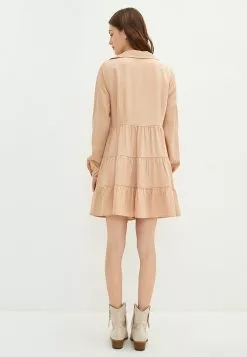 LC WAIKIKI Shirt Collar Straight Long Sleeve Gabardine Women's Dress 13 LC WAIKIKI Shirt Collar Straight Long Sleeve Gabardine Women's Dress -LC WAIKIKI popular shop lc waikiki 7529 3143036 6