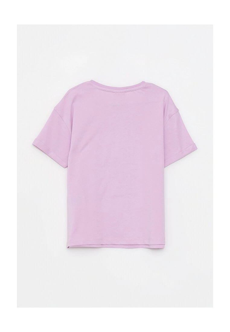 LC WAIKIKI Crew Neck Printed Cotton Girl's T-Shirt 4 LC WAIKIKI Crew Neck Printed Cotton Girl's T-Shirt - Image 2