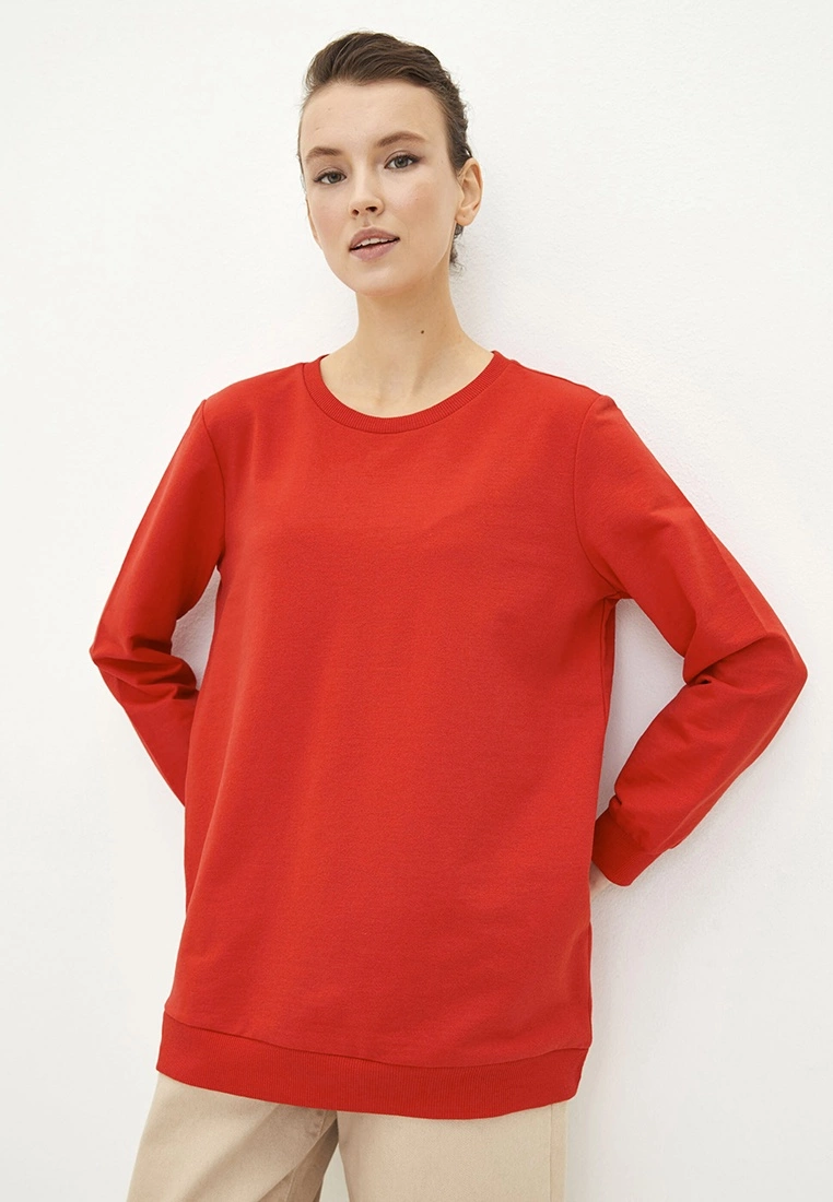 LC WAIKIKI Crew Neck Straight Long Sleeve Women's Sweatshirt 3 LC WAIKIKI Crew Neck Straight Long Sleeve Women's Sweatshirt