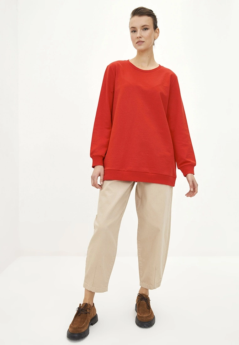 LC WAIKIKI Crew Neck Straight Long Sleeve Women's Sweatshirt 5 LC WAIKIKI Crew Neck Straight Long Sleeve Women's Sweatshirt - Image 3