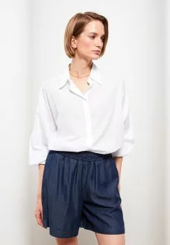 LC WAIKIKI Elastic Waist Straight Women's Jean Shorts -LC WAIKIKI popular shop lc waikiki 7533 8727626 3