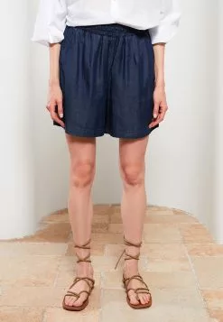 LC WAIKIKI Elastic Waist Straight Women's Jean Shorts -LC WAIKIKI popular shop lc waikiki 7533 8727626 5