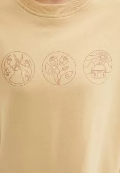 LC WAIKIKI Crew Neck Printed Long Sleeve Oversize Women's Sweatshirt Tunic -LC WAIKIKI popular shop lc waikiki 7537 8933036 2