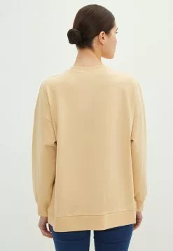 LC WAIKIKI Crew Neck Printed Long Sleeve Oversize Women's Sweatshirt Tunic -LC WAIKIKI popular shop lc waikiki 7537 8933036 3