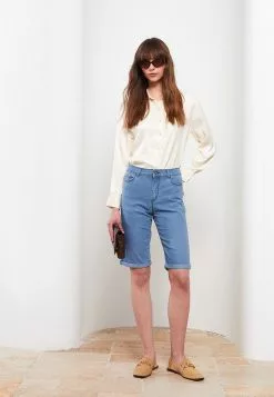 LC WAIKIKI Slim Fit Straight Women's Rodeo Jean Shorts -LC WAIKIKI popular shop lc waikiki 7542 6878426 3