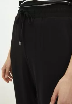 LC WAIKIKI Elastic Waist Tie Detail Straight Viscose Women's Trousers -LC WAIKIKI popular shop lc waikiki 7543 3022516 3