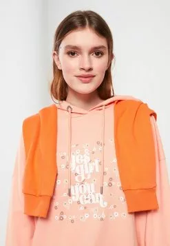 LC WAIKIKI Hooded Printed Long Sleeve Women's Sweatshirt Tunic -LC WAIKIKI popular shop lc waikiki 7545 0353036 2