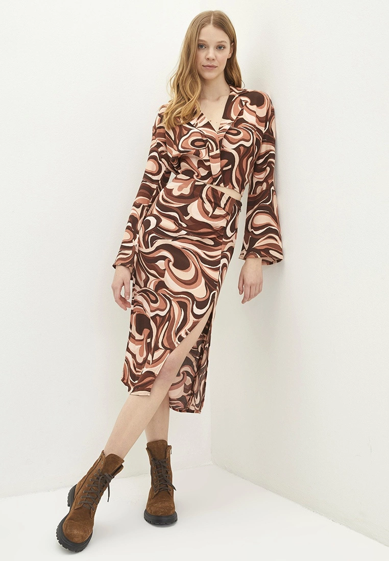 LC WAIKIKI Women's Pencil Skirt With Zipper Waist Pattern 4 LC WAIKIKI Women's Pencil Skirt With Zipper Waist Pattern - Image 2