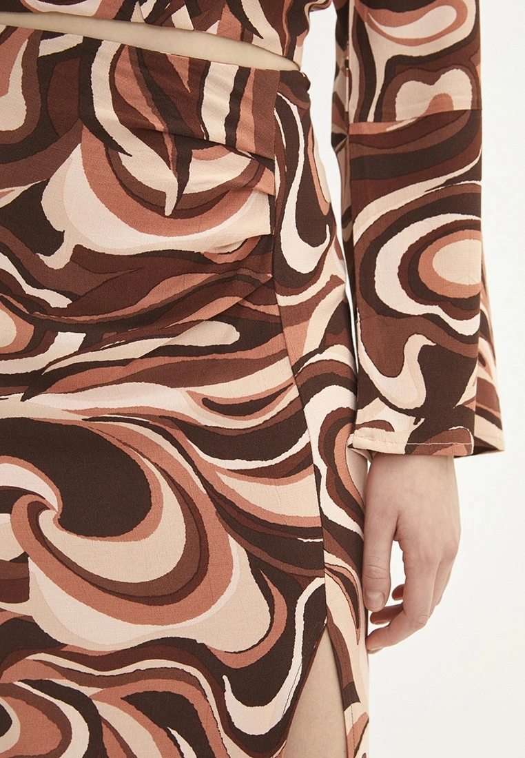 LC WAIKIKI Women's Pencil Skirt With Zipper Waist Pattern 6 LC WAIKIKI Women's Pencil Skirt With Zipper Waist Pattern - Image 4