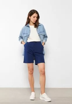 LC WAIKIKI Women's Plain Cotton Bermuda Shorts