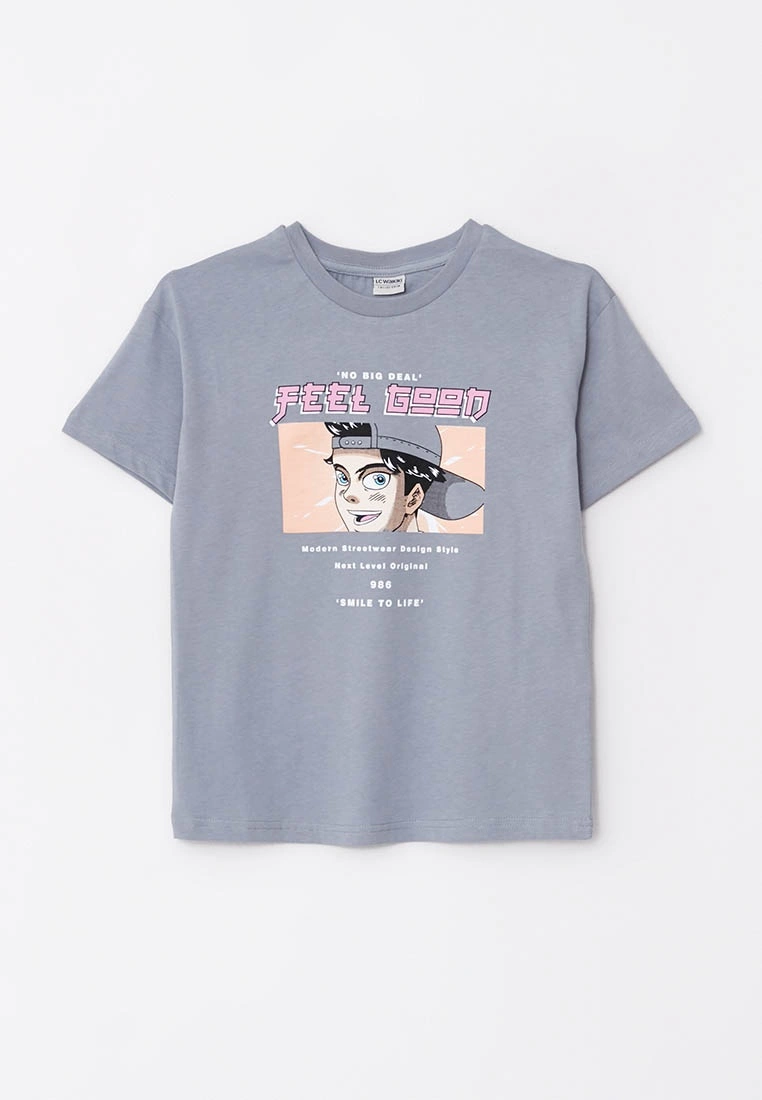 LC WAIKIKI Crew Neck Printed Short Sleeve Cotton Boy T-Shirt 3 LC WAIKIKI Crew Neck Printed Short Sleeve Cotton Boy T-Shirt