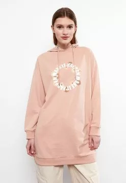 LC WAIKIKI Hooded Printed Long Sleeve Women's Sweatshirt Tunic -LC WAIKIKI popular shop lc waikiki 7589 9053036 3