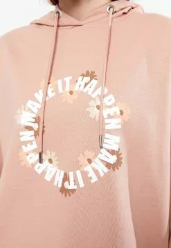 LC WAIKIKI Hooded Printed Long Sleeve Women's Sweatshirt Tunic -LC WAIKIKI popular shop lc waikiki 7589 9053036 5