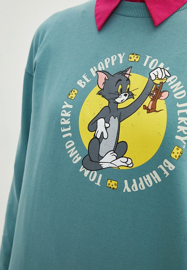 LC WAIKIKI Crew Neck Looney Tunes Printed Long Sleeve Women's Tunic 6 LC WAIKIKI Crew Neck Looney Tunes Printed Long Sleeve Women's Tunic - Image 4