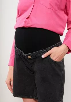 LC WAIKIKI Tummy Paneled Standard Fit Plain Pocket Detailed Maternity Rodeo Jean Shorts -LC WAIKIKI popular shop lc waikiki 7601 9506526 3