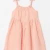 LC WAIKIKI Crew Neck Strap Cotton Baby Girl Dress