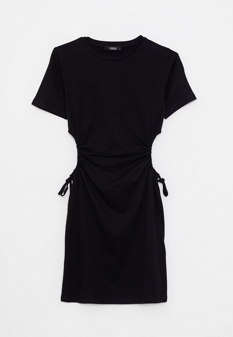 LC WAIKIKI Crew Neck Straight Short Sleeve Cotton Women's Dress 7 LC WAIKIKI Crew Neck Straight Short Sleeve Cotton Women's Dress - Image 5