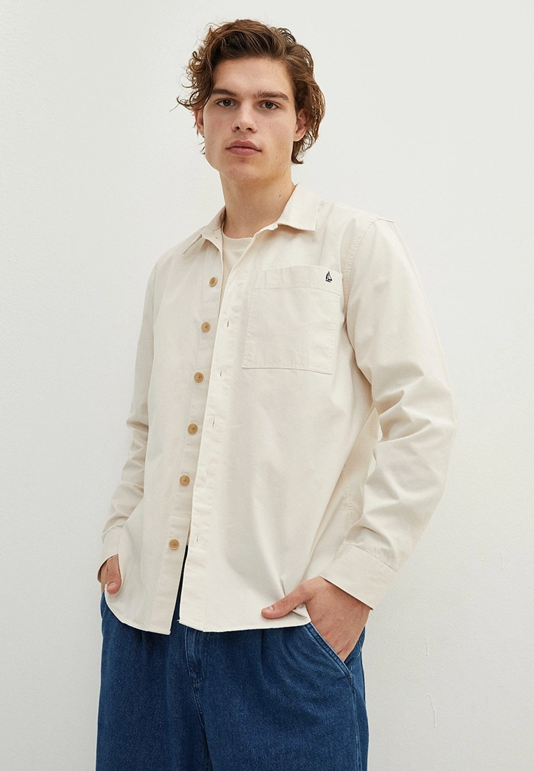 LC WAIKIKI Slim Fit Long Sleeve Gabardine Men's Shirt 3 LC WAIKIKI Slim Fit Long Sleeve Gabardine Men's Shirt