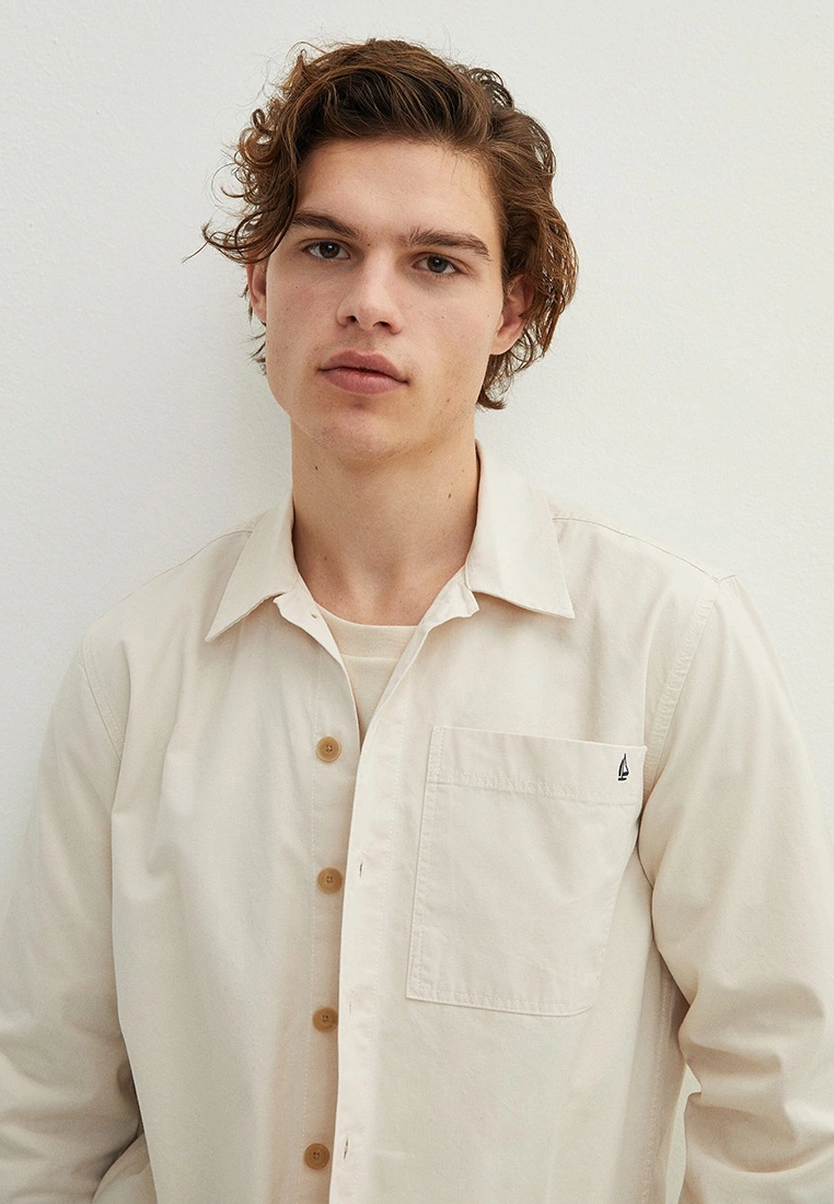 LC WAIKIKI Slim Fit Long Sleeve Gabardine Men's Shirt 5 LC WAIKIKI Slim Fit Long Sleeve Gabardine Men's Shirt - Image 3