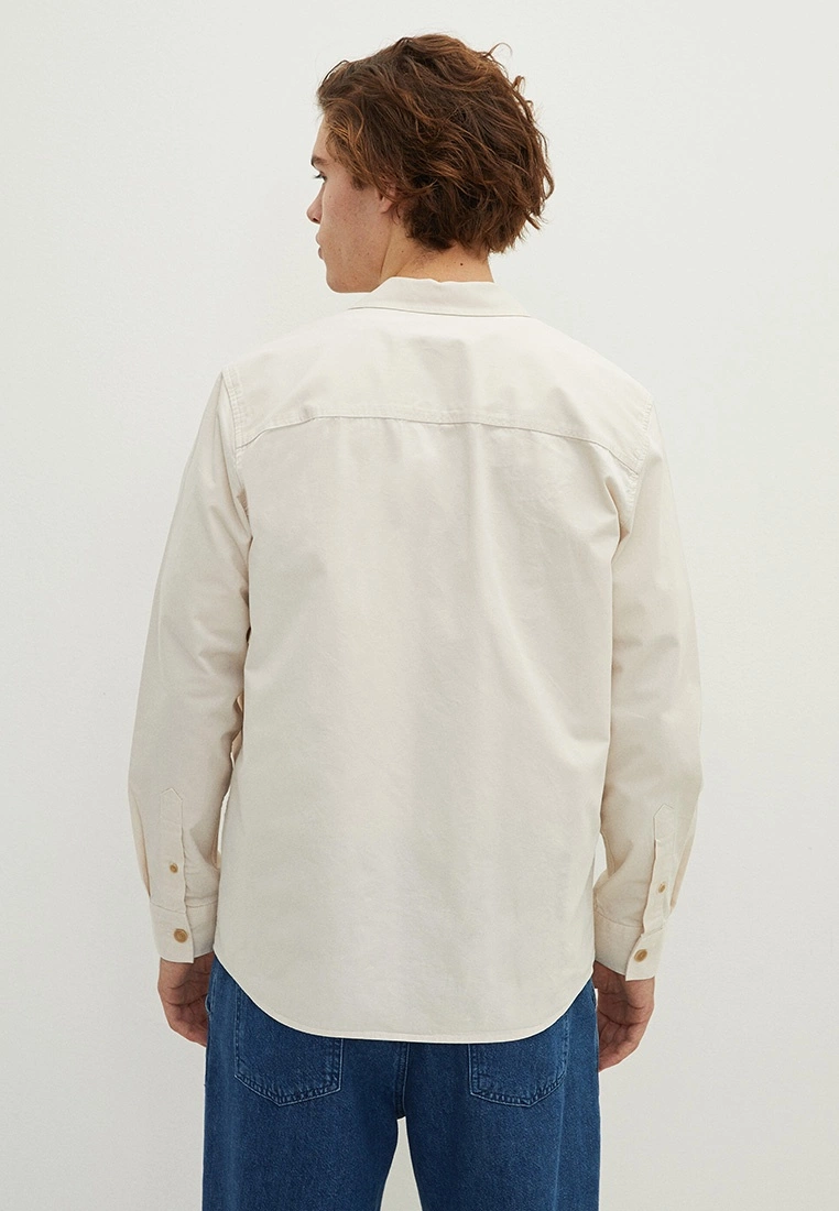 LC WAIKIKI Slim Fit Long Sleeve Gabardine Men's Shirt 7 LC WAIKIKI Slim Fit Long Sleeve Gabardine Men's Shirt - Image 5