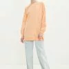 LC WAIKIKI Crew Neck Straight Long Sleeve Oversize Women's Sweatshirt Tunic -LC WAIKIKI popular shop lc waikiki 7661 3942216 1