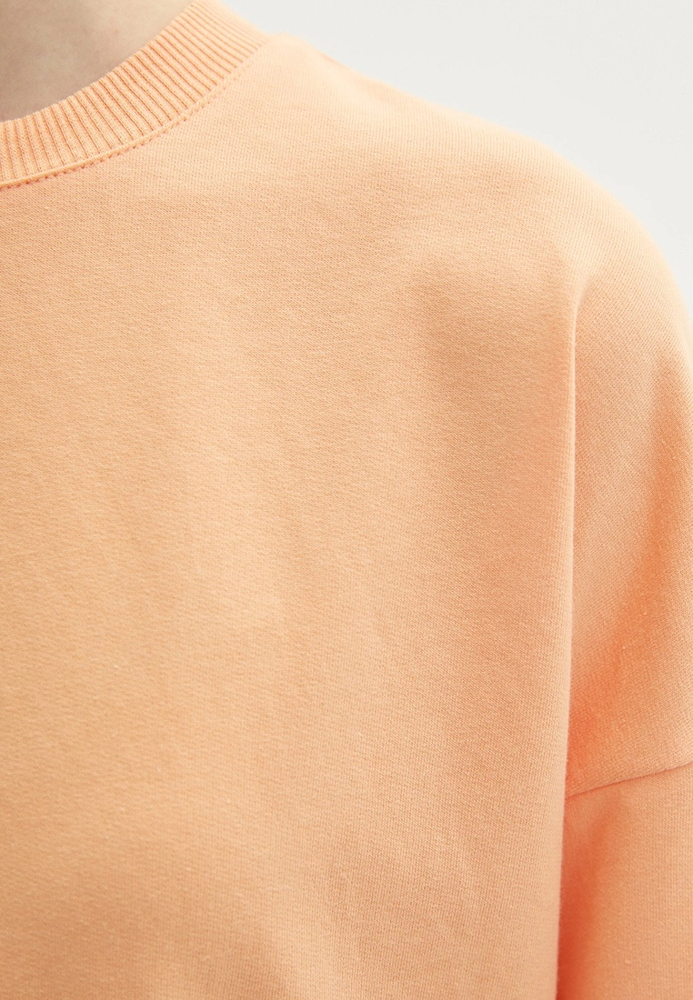 LC WAIKIKI Crew Neck Straight Long Sleeve Oversize Women's Sweatshirt Tunic 6 LC WAIKIKI Crew Neck Straight Long Sleeve Oversize Women's Sweatshirt Tunic - Image 4