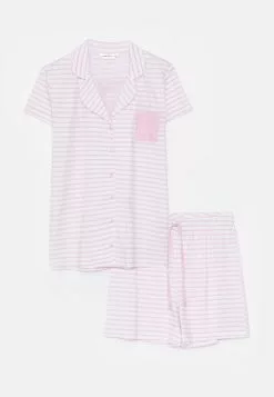 LC WAIKIKI Shirt Collar Striped Short Sleeve Cotton Women's Pajamas Set -LC WAIKIKI popular shop lc waikiki 7696 1374936 6