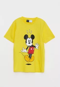LC WAIKIKI Crew Neck Mickey Mouse Printed Cotton Short Sleeve Boy T-Shirt