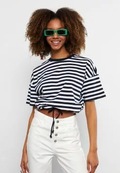 LC WAIKIKI Crew Neck Striped Short Sleeve Cotton Women's T-Shirt 9 LC WAIKIKI Crew Neck Striped Short Sleeve Cotton Women's T-Shirt -LC WAIKIKI popular shop lc waikiki 7703 8425916 2