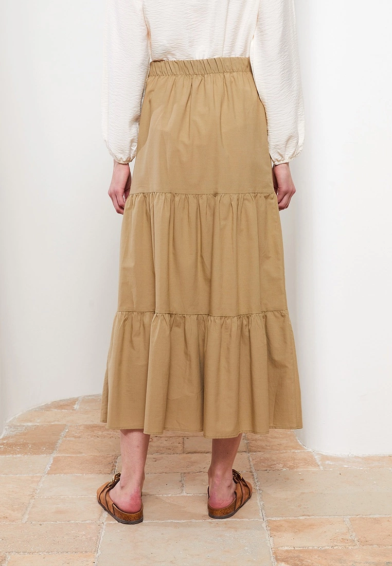 LC WAIKIKI Straight A-Line Poplin Women's Skirt 7 LC WAIKIKI Straight A-Line Poplin Women's Skirt - Image 5