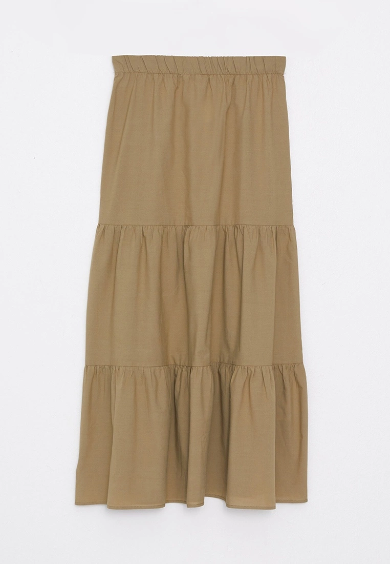 LC WAIKIKI Straight A-Line Poplin Women's Skirt 8 LC WAIKIKI Straight A-Line Poplin Women's Skirt - Image 6