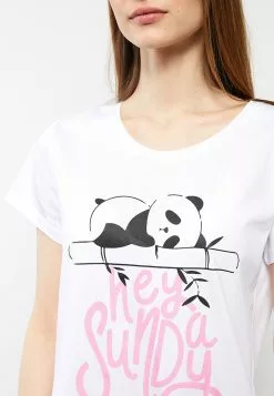 LC WAIKIKI Crew Neck Printed Short Sleeve Cotton Women's Pajamas Set -LC WAIKIKI popular shop lc waikiki 7722 6143036 4