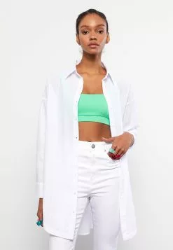 LC WAIKIKI Shirt Collar Striped Long Sleeve Women's Poplin Women's Tunic -LC WAIKIKI popular shop lc waikiki 7731 3115036 3