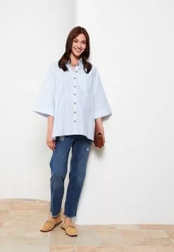 LC WAIKIKI Tummy Paneled Straight Ripped Detailed Maternity Rodeo Jeans 9 LC WAIKIKI Tummy Paneled Straight Ripped Detailed Maternity Rodeo Jeans -LC WAIKIKI popular shop lc waikiki 7753 2453226 2