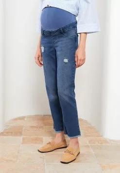 LC WAIKIKI Tummy Paneled Straight Ripped Detailed Maternity Rodeo Jeans 11 LC WAIKIKI Tummy Paneled Straight Ripped Detailed Maternity Rodeo Jeans -LC WAIKIKI popular shop lc waikiki 7753 2453226 4