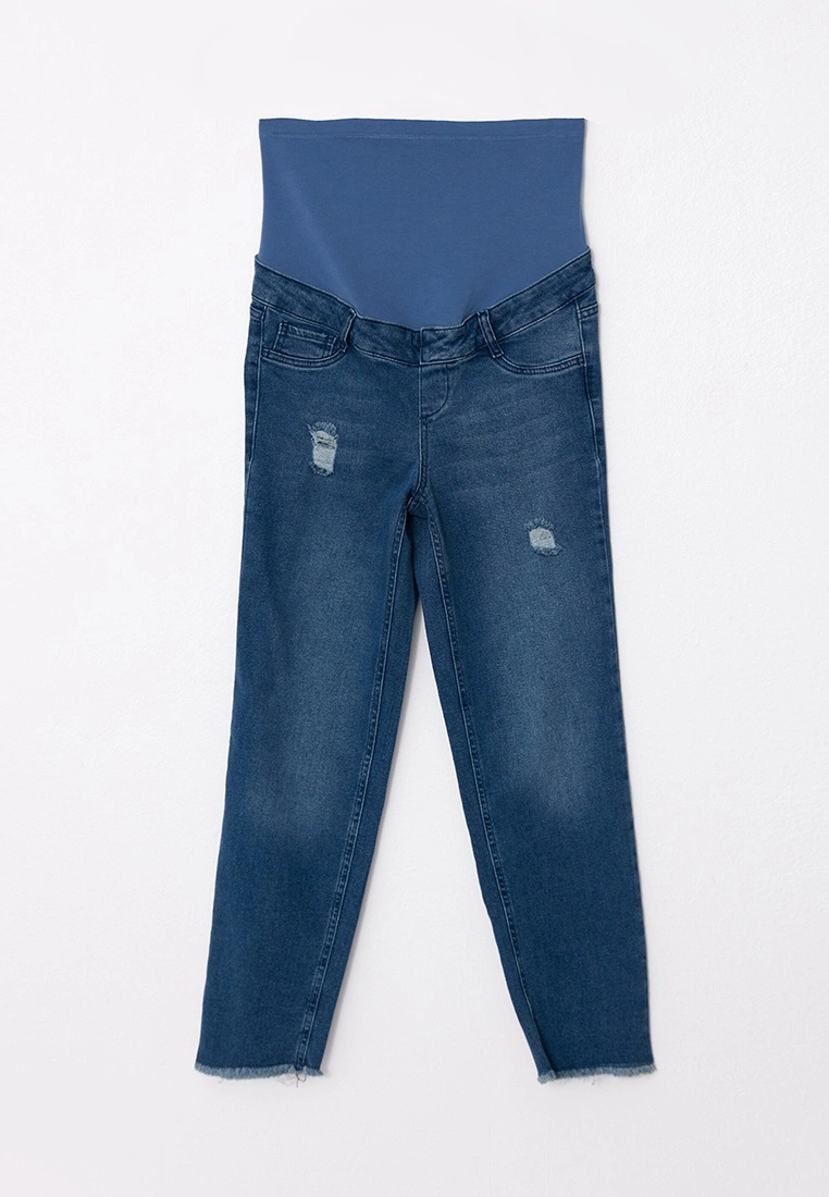 LC WAIKIKI Tummy Paneled Straight Ripped Detailed Maternity Rodeo Jeans 8 LC WAIKIKI Tummy Paneled Straight Ripped Detailed Maternity Rodeo Jeans - Image 6