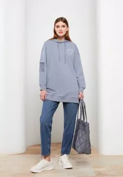 LC WAIKIKI Women's Hooded Printed Long Sleeve Tunic -LC WAIKIKI popular shop lc waikiki 7771 1053036 3