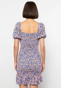 LC WAIKIKI Square Neck Floral Short Sleeve Viscose Women's Dress 13 LC WAIKIKI Square Neck Floral Short Sleeve Viscose Women's Dress -LC WAIKIKI popular shop lc waikiki 7790 4787626 6