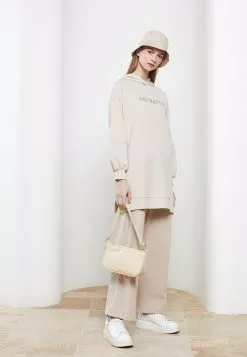 LC WAIKIKI Women's Hooded Printed Long Sleeve Tunic