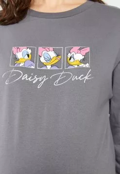 LC WAIKIKI Crew Neck Daisy Duck Printed Long Sleeve Cotton Maternity Tunic -LC WAIKIKI popular shop lc waikiki 7824 6620236 3